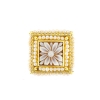 anello in argento quadrato con cammeo e perle