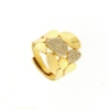 Anello a petali in argento e zirconi