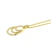 Collana con pendente a tripla goccia in argento e zirconi