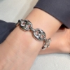 Bracciale in argento maglia marina