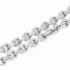 Collana in argento  maglia forzatina battuta media