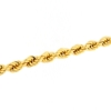 Bracciale maglia a corda in argento dorato 