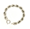 Bracciale maglia a corda in argento