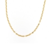 Collana in oro maglia traversino