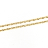 Collana in oro maglia traversino
