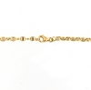 Collana in oro maglia traversino