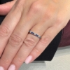 Veretta con zaffiri e diamanti